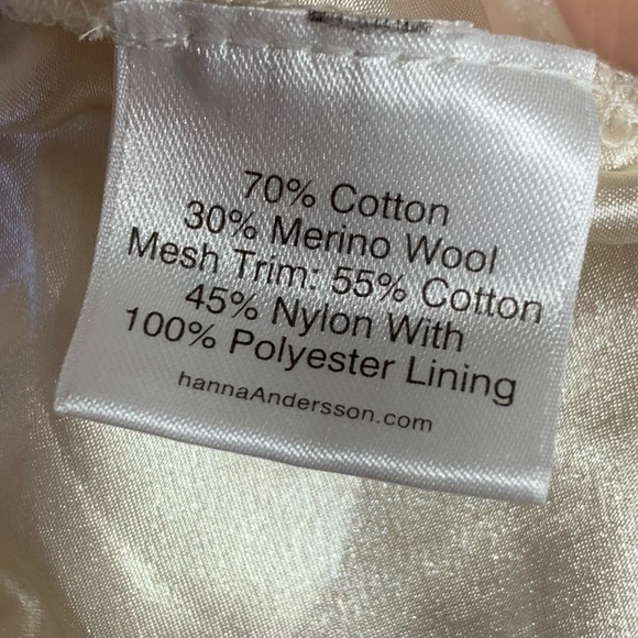 HANNA ANDERSSON CABLE KNIT SWEATER DRESS. MERINO WOOL BLEND. SIZE 5 - Picture 6 of 7